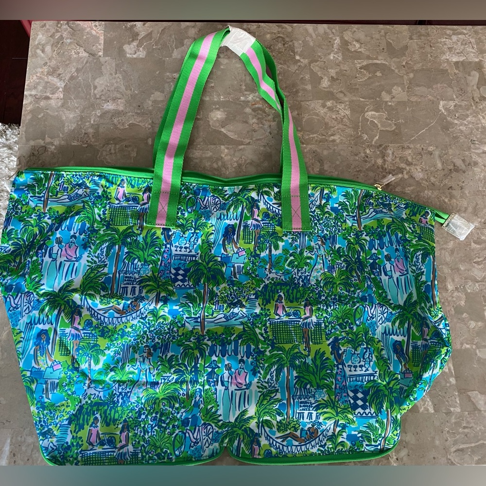 ☀️Brand New❣️Lilly Pulitzer- Packable tote: Sprout Green